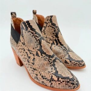 DV by Dolce Vita Snake Print Ankle Boots